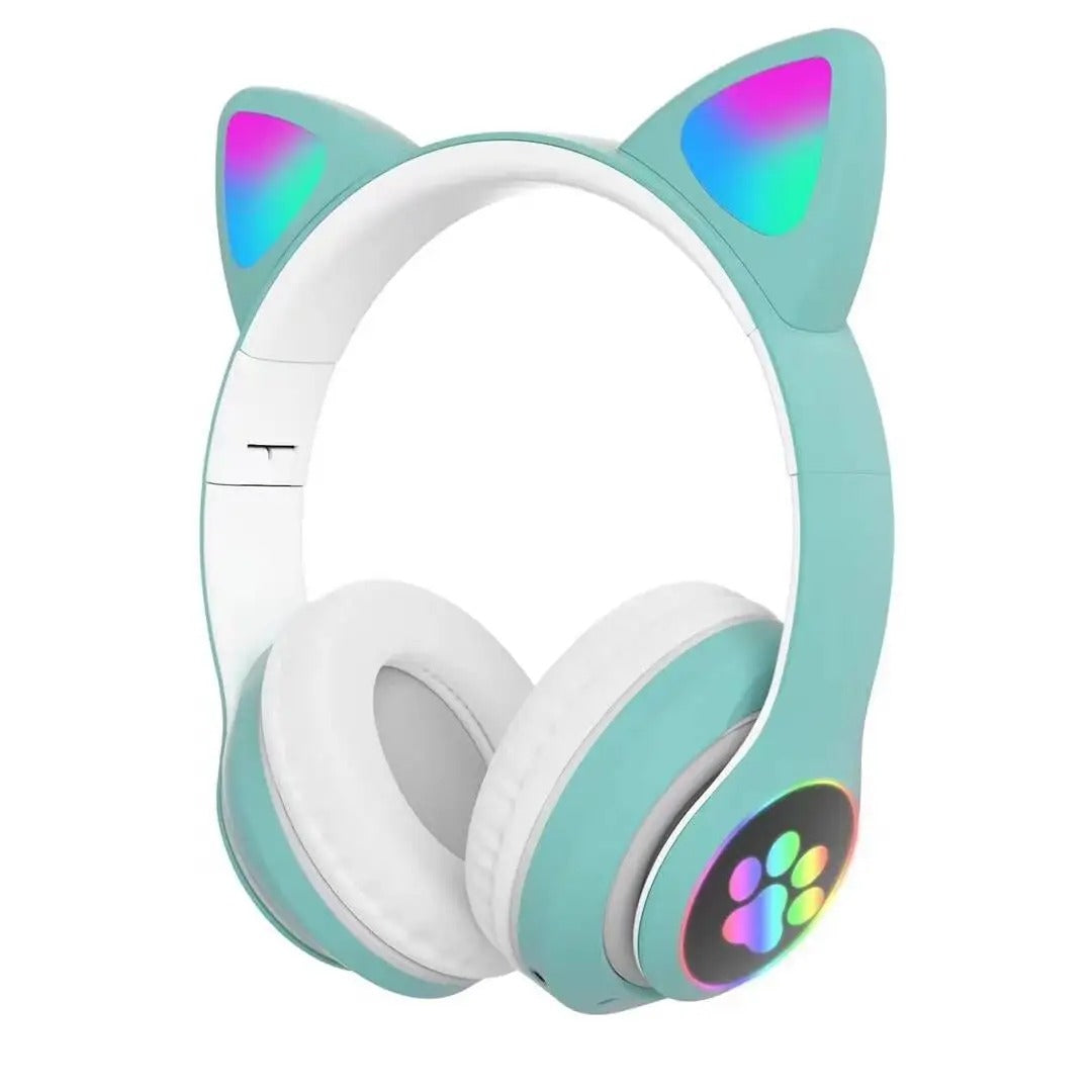 Cute Cat Ear Bluetooth Compatible Headset