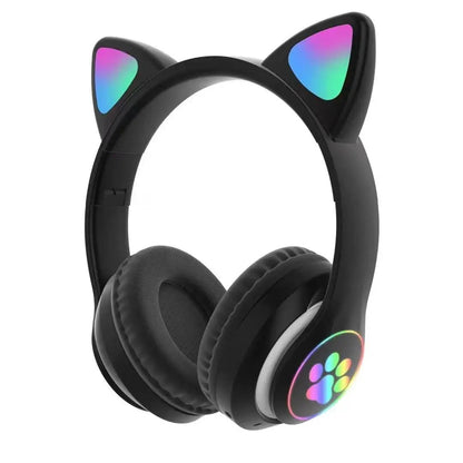 Cute Cat Ear Bluetooth Compatible Headset
