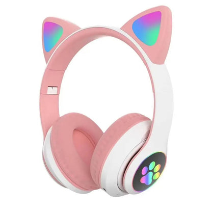 Cute Cat Ear Bluetooth Compatible Headset