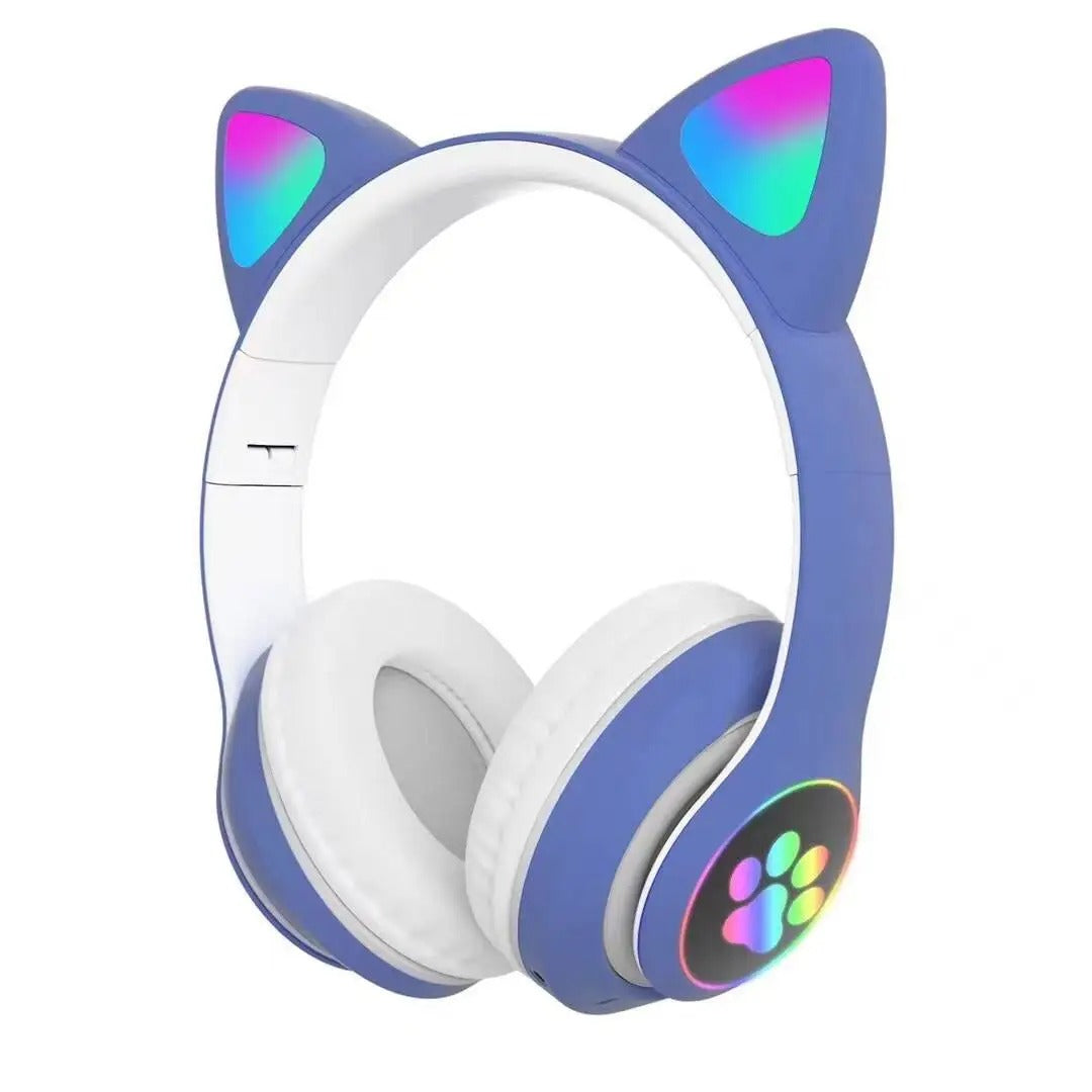 Cute Cat Ear Bluetooth Compatible Headset